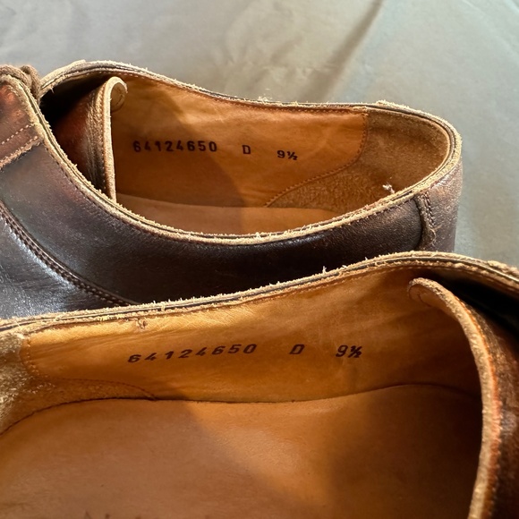 Nuvola by Santoni Brown Leather Oxford Shoes main image 4